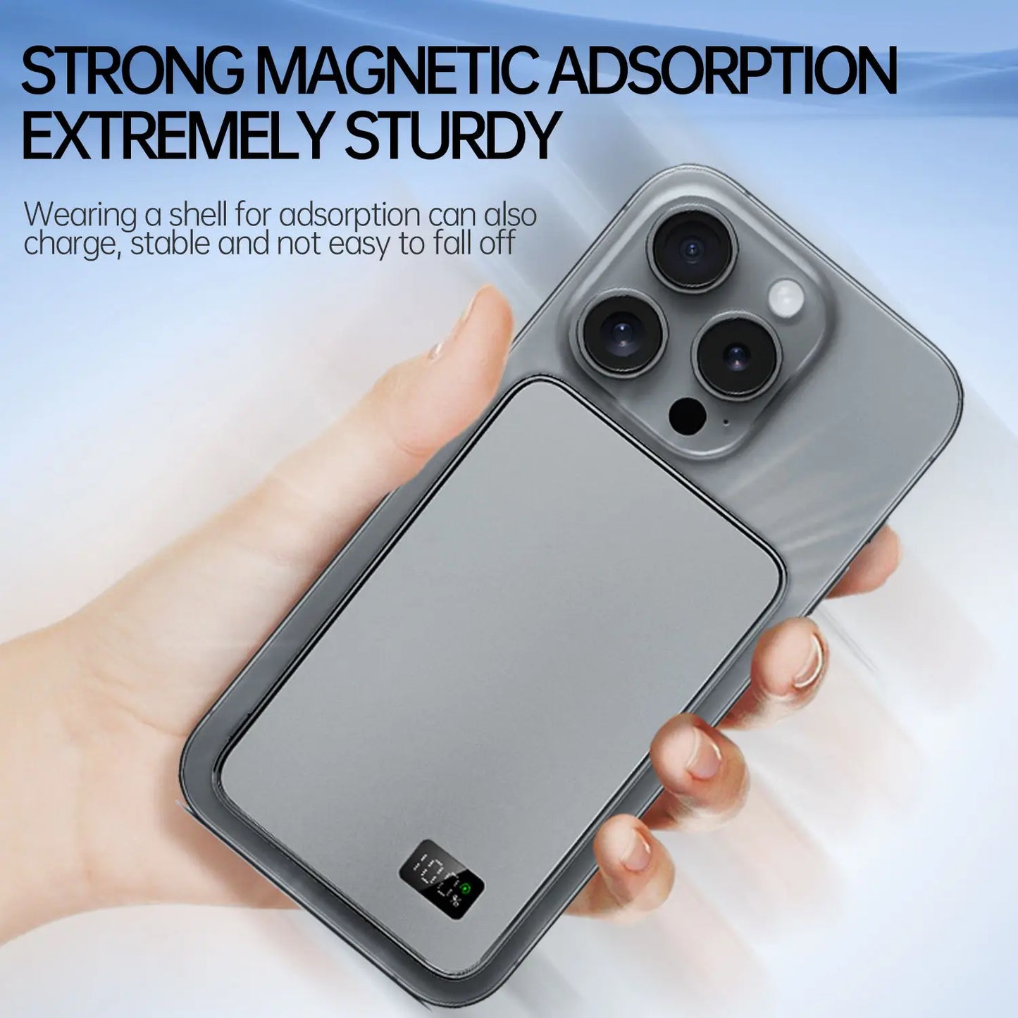POWER BANK MAGNÉTICO CON CARGA INALÁMBRICA